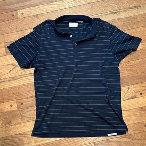 Linksoul Navy Polo with White Stripes